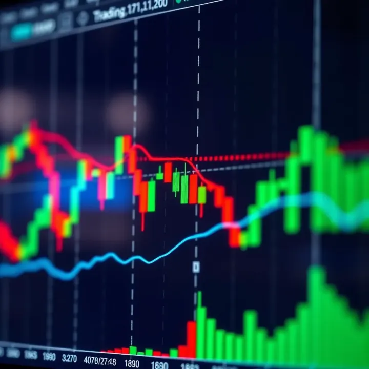 Candlestick Chart Highlighting Key Trading Patterns Candlestick chart showing common patterns used for binary options decision-making