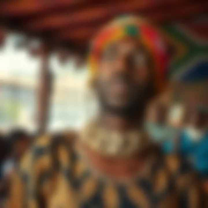 South African cultural symbols intertwined with gender diversity icons