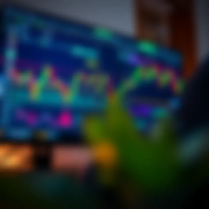 Computer screen showing forex trading platform with charts and currency pairs