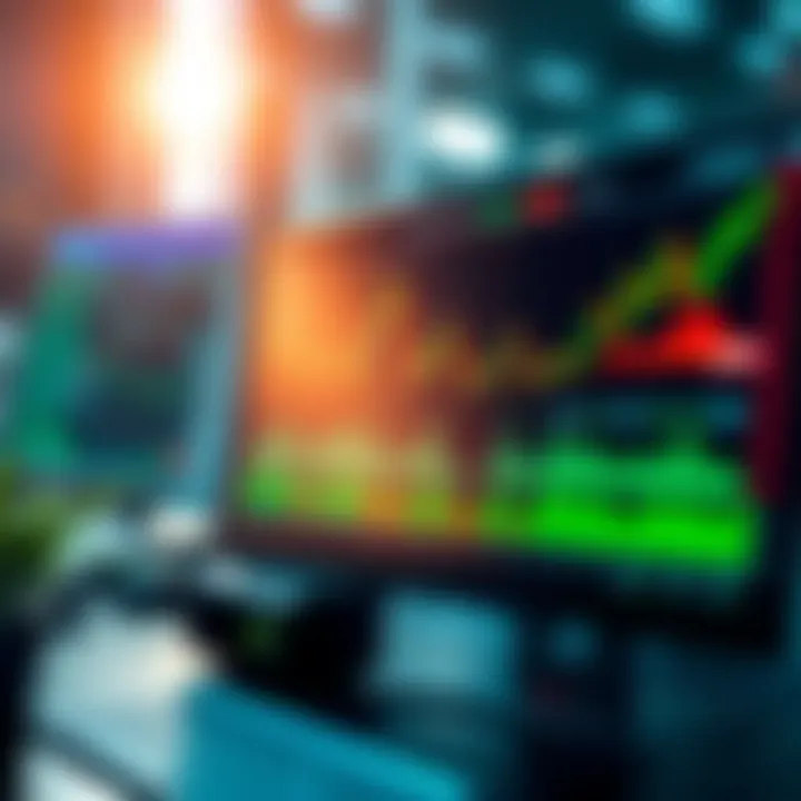 User interface displaying binary trading platform with clear charts and trading options