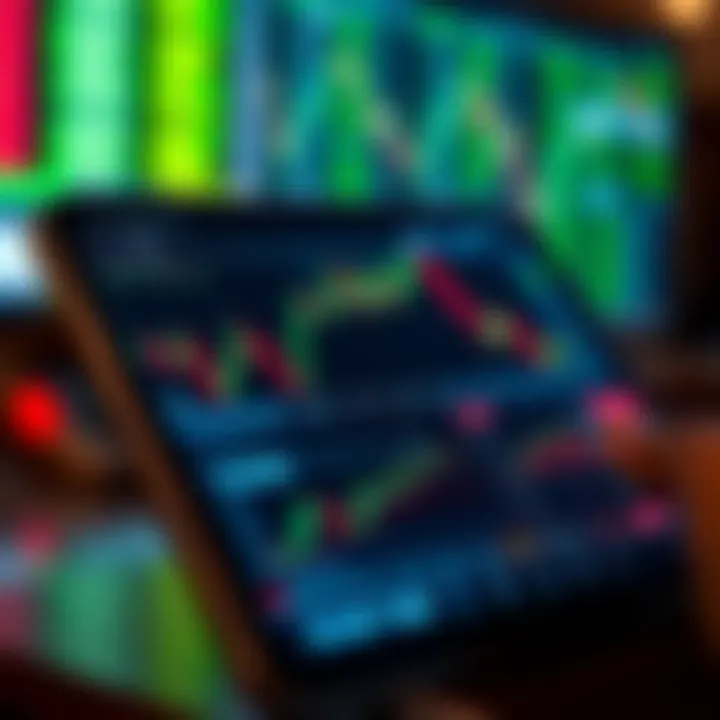 User interface showing multiple forex currency pairs with real-time price charts on a mobile trading platform