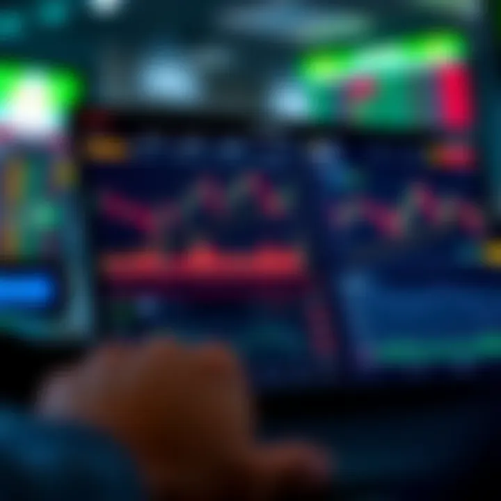 User interface of a beginner-friendly trading app showing stock charts and investment options