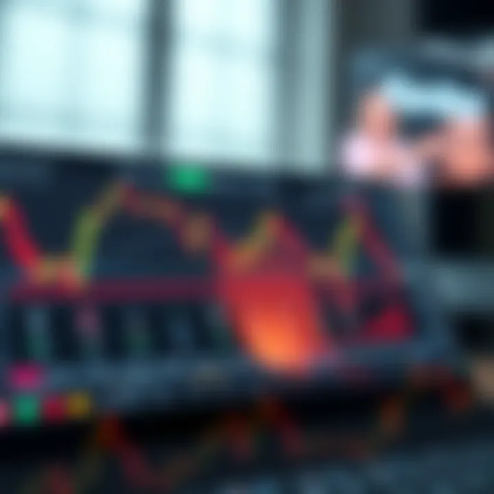 Forex trading demo app interface displaying currency charts and trading options