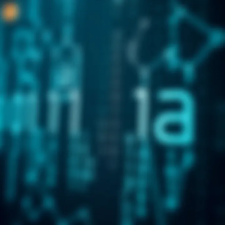Diagram illustrating the binary number system with ones and zeros interconnected