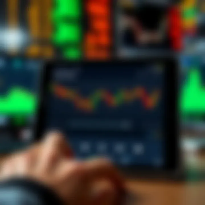 Digital device screen displaying downloaded forex trading videos with playback controls