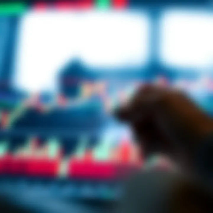 Market Analysis Tools for Effective Forex Trading Candlestick chart with technical indicators overlay illustrating market analysis tools in forex trading