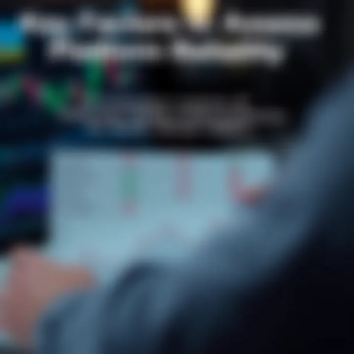 Graphic showing evaluation metrics for selecting reliable trading platforms with check marks and caution symbols