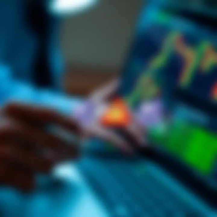 Conceptual graphic showing evaluation of trading signals with checkmarks and caution symbols