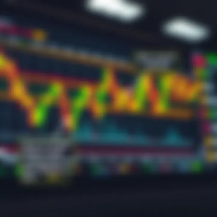 Chart showing currency market fluctuations with annotations highlighting trading strategy and risk control methods