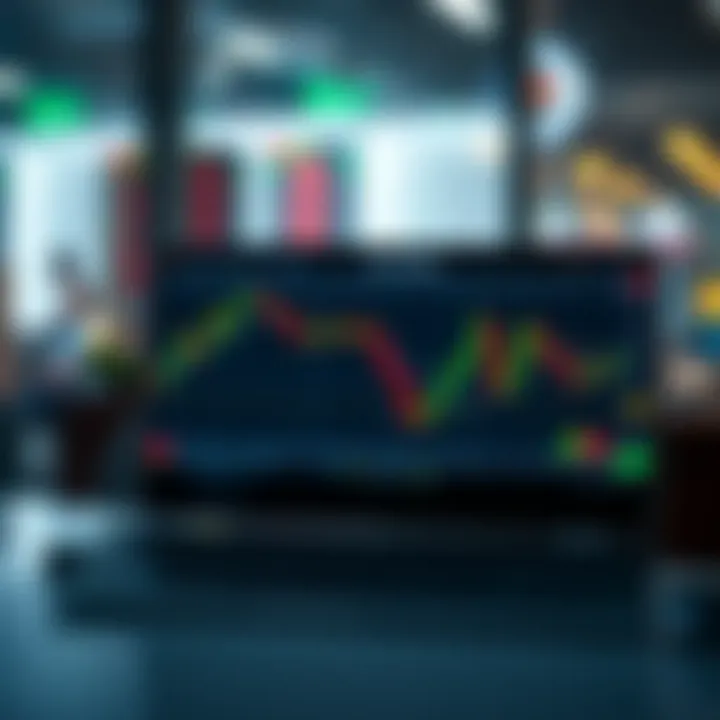 Graph showing the interface of forex trading platforms with account options for South African traders