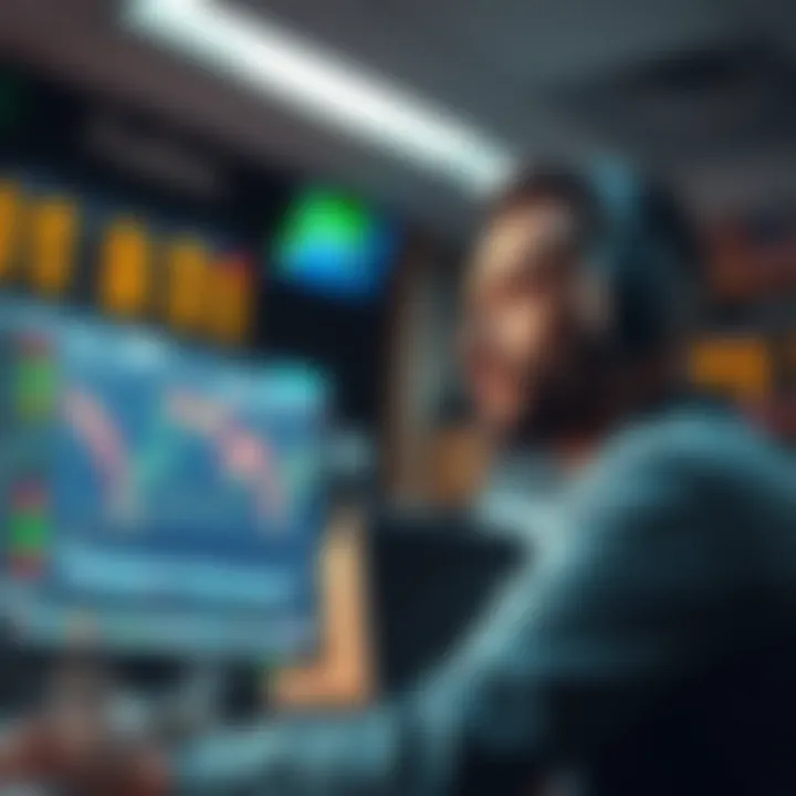 Illustration of financial education and risk management concepts for forex traders