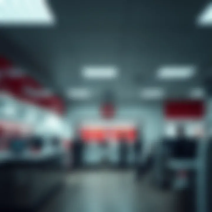 Interior of Hatfield Post Office with service counters and customers being assisted