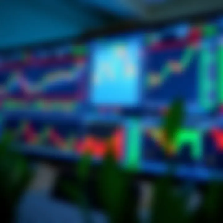 Collection of forex trading tools and charts displayed on a computer screen