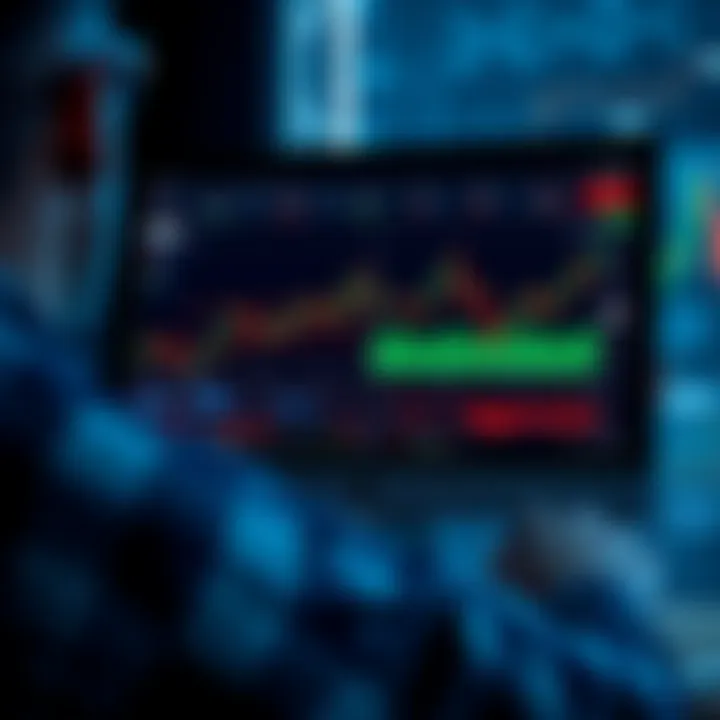 Illustration of a computer screen displaying popular binary options signals software interfaces for South African traders