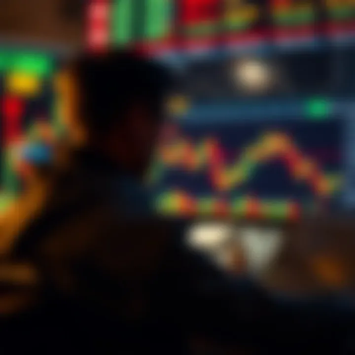 Conceptual graphic illustrating risk management and strategy planning in forex trading