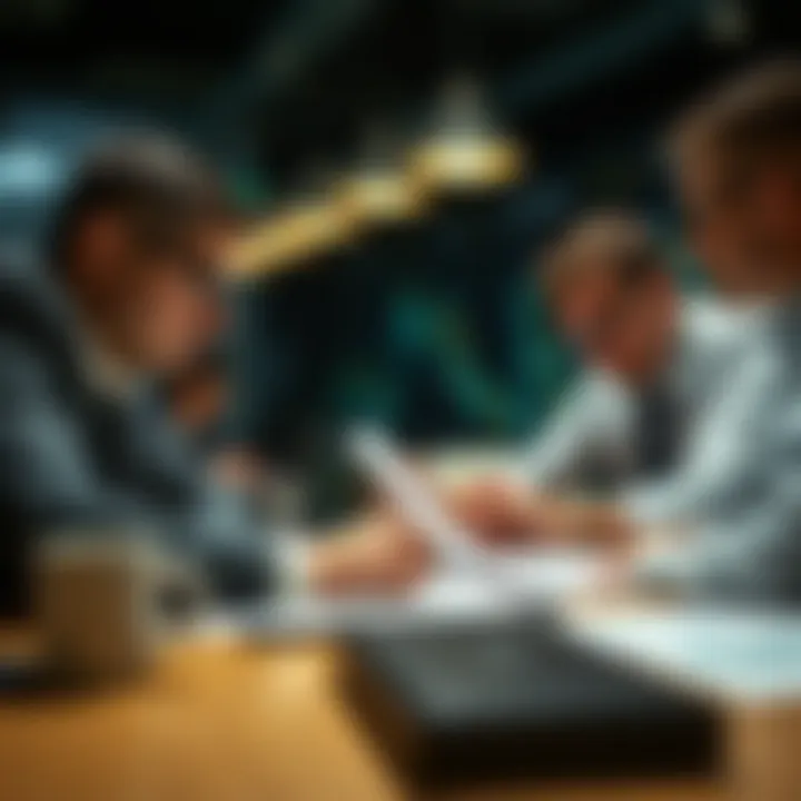 Business strategy meeting focusing on evaluating and controlling potential risks to protect assets