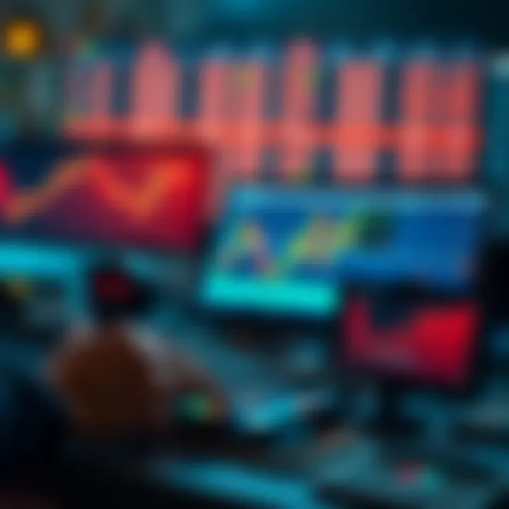 Risk management concepts illustrated with trading tools and indicators