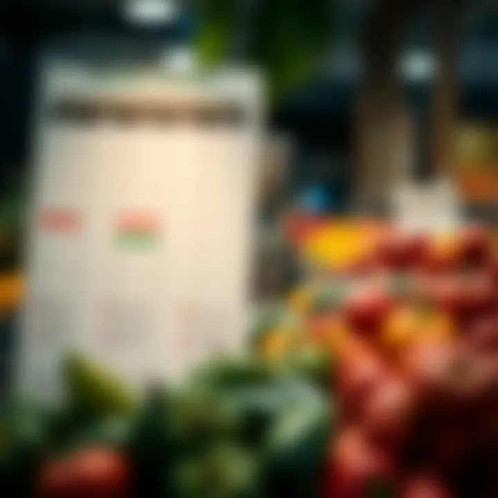 A calendar showing seasonal variations in fruit and vegetable availability for Somerset West