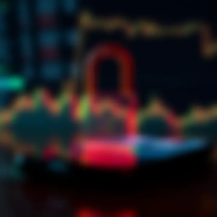 Secure digital lock icon over a smartphone illustrating data protection and secure trading environment in South Africa