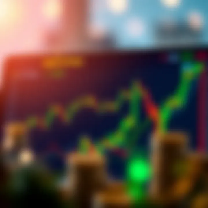 Graph illustrating potential profit and loss from binary options trading
