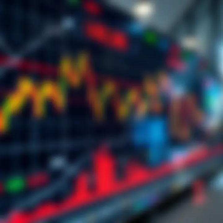 Graph showing sharp fluctuations in currency exchange rates illustrating forex market volatility
