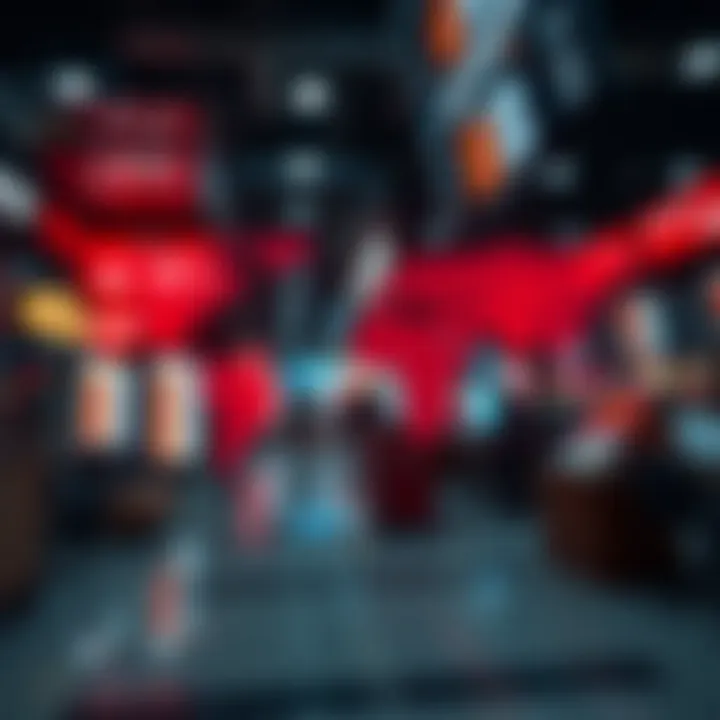 Diagram illustrating the flow of currency exchange in the global forex market