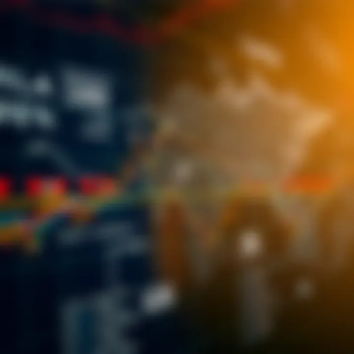 Global forex trading sessions displayed on a world map highlighting major financial centers