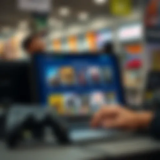 Online shopping interface showing game products available 24/7 from South African retailers