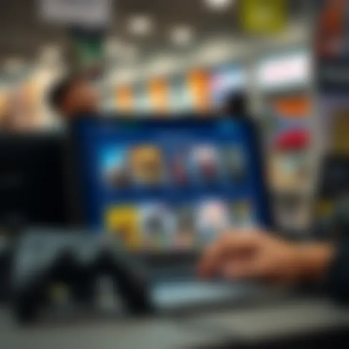 Online shopping interface showing game products available 24/7 from South African retailers