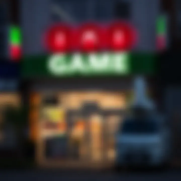 Exterior view of a Game store in Port Elizabeth during daytime with clear signage