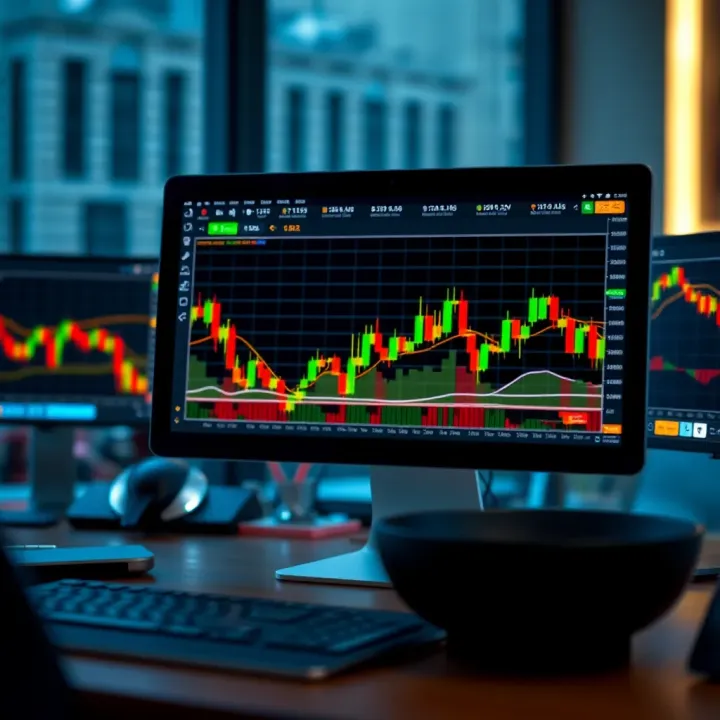 Interface showcasing free forex trading software with charts and currency pairs