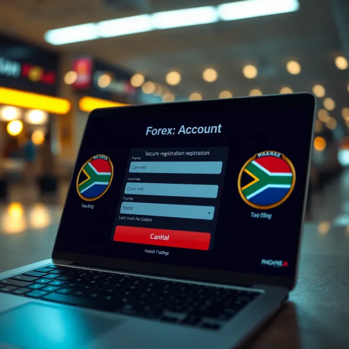 Visual representation of a secure online registration form with South African regulation badges