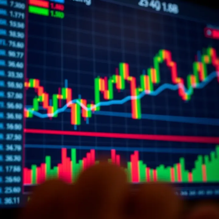 Various candlestick patterns displayed on a trading chart highlighting bullish and bearish signals