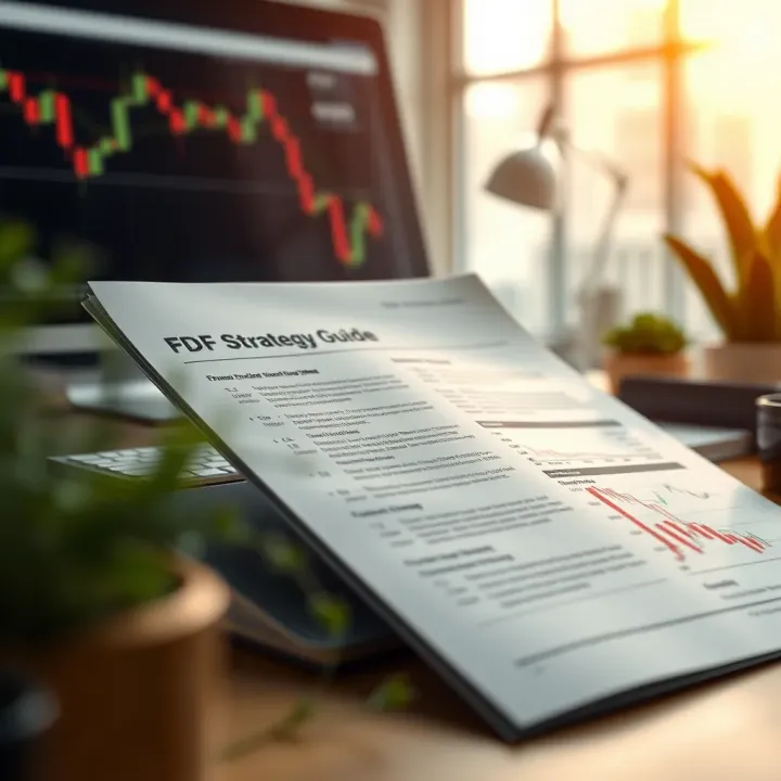 Open PDF document showing detailed trading strategy guidelines and forex market tips