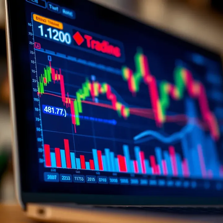 Graph showing trend analysis for binary options trading in South Africa
