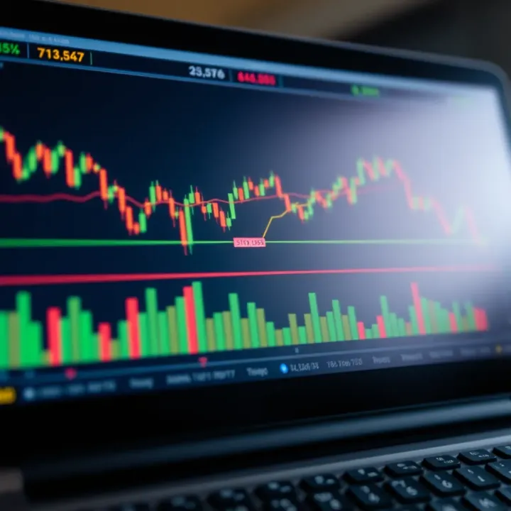 Illustration of risk management tools including stop-loss and take-profit levels on a forex trading platform