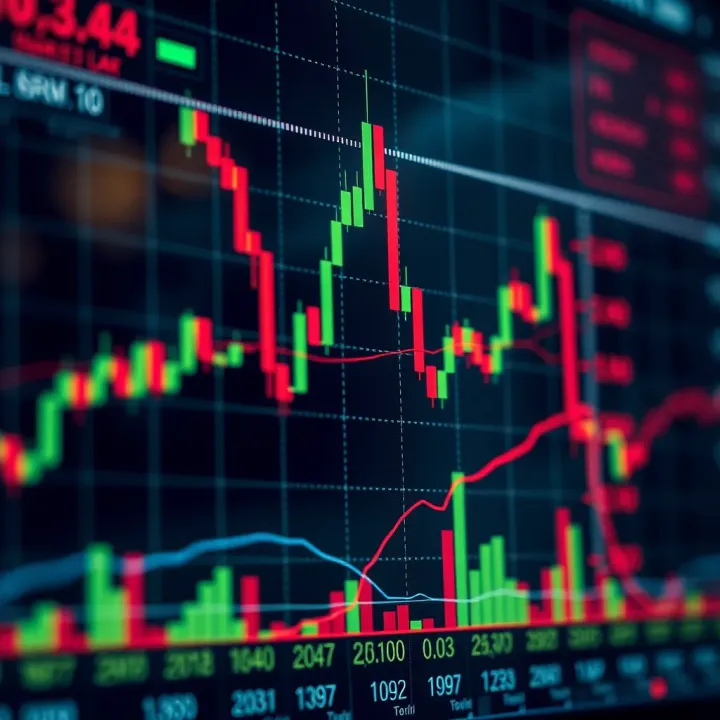 Currency Pair Trends in Forex Trading Graph displaying currency pairs with upward and downward trends in forex market