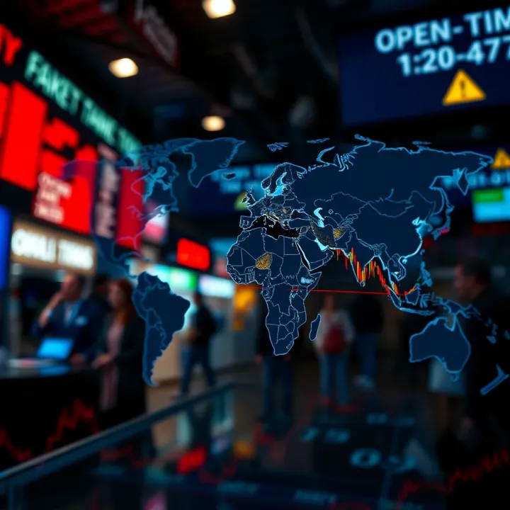 Global forex market sessions showing open and close times across different continents