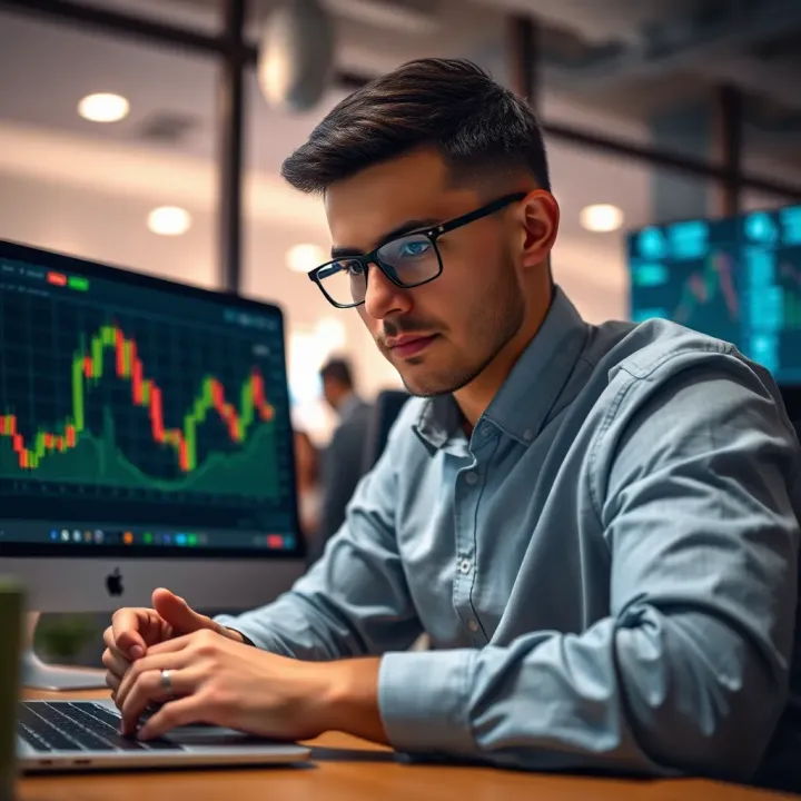 Visual representation of forex market trends and benefits of group trading in South Africa