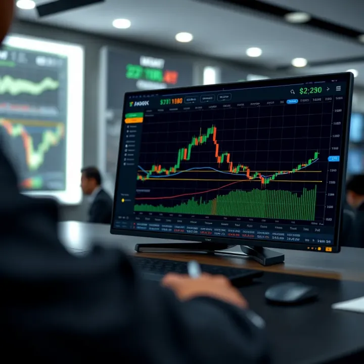 User-friendly forex trading platform dashboard showing charts and trading options