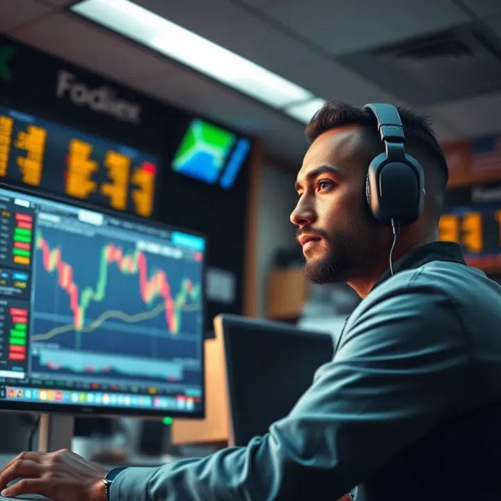 Illustration of financial education and risk management concepts for forex traders