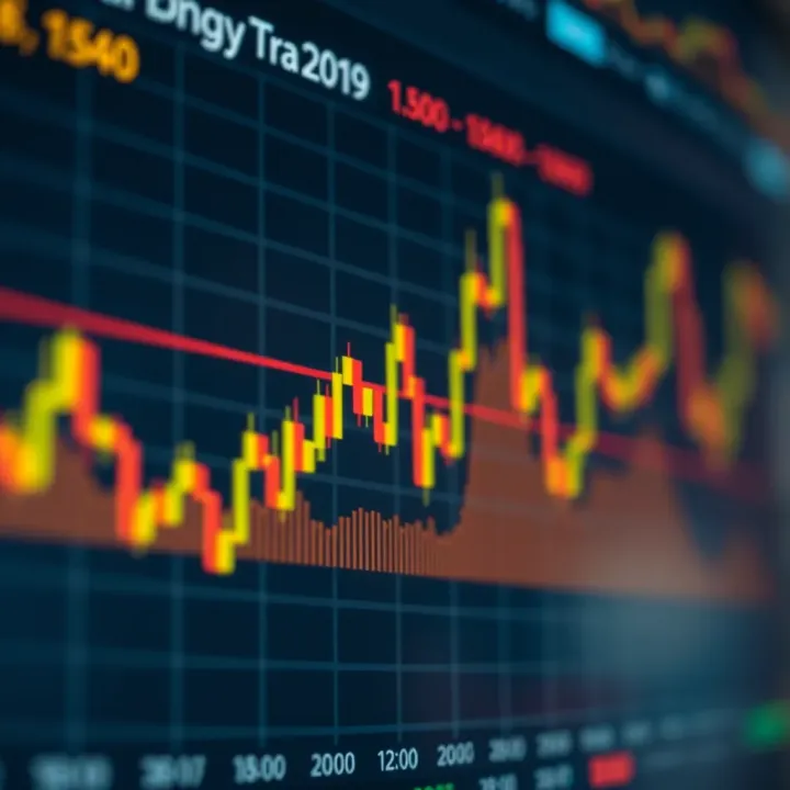 Chart showing the impact of economic calendar events on currency market fluctuations