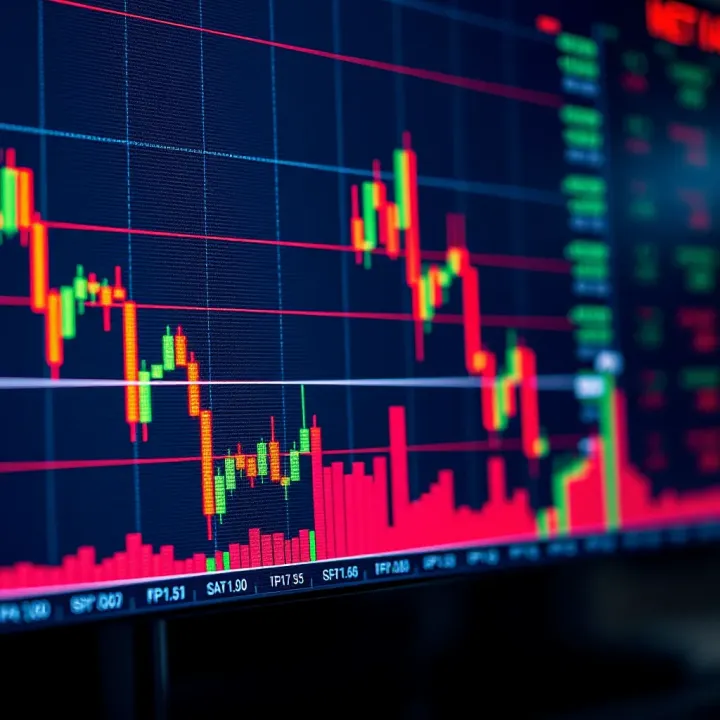 Graph showing stock price fluctuations with highlighted points indicating optimal buy and sell moments for swing trading