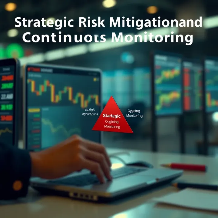 Strategic Risk Mitigation and Continuous Monitoring Diagram illustrating strategic approaches to risk mitigation and ongoing monitoring