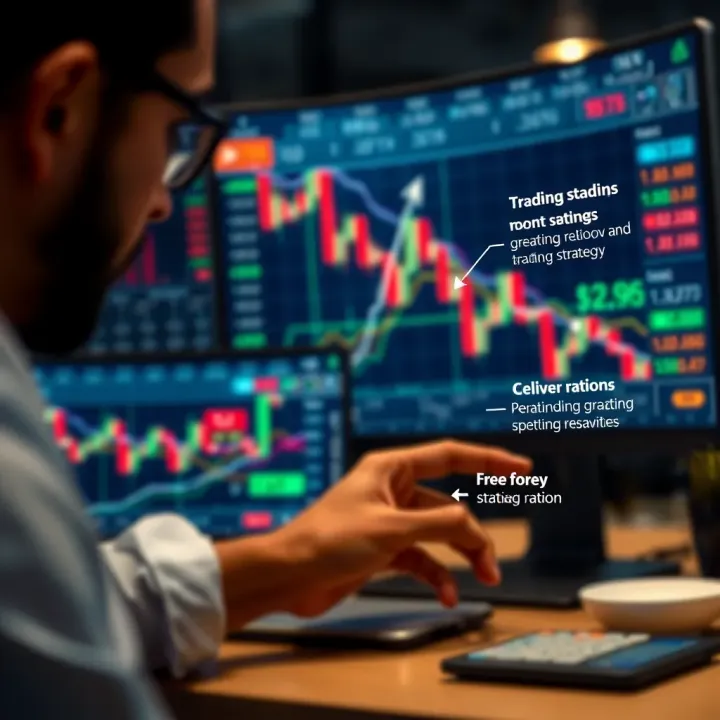Diagram illustrating integration of free forex trading signals into a strategic trading plan