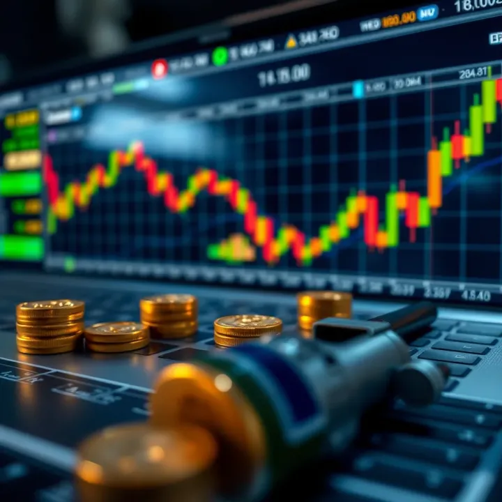Conceptual illustration of strategic approaches and tools used in gold forex trading