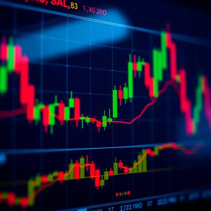 Chart displaying bullish and bearish candlestick patterns used in trading analysis