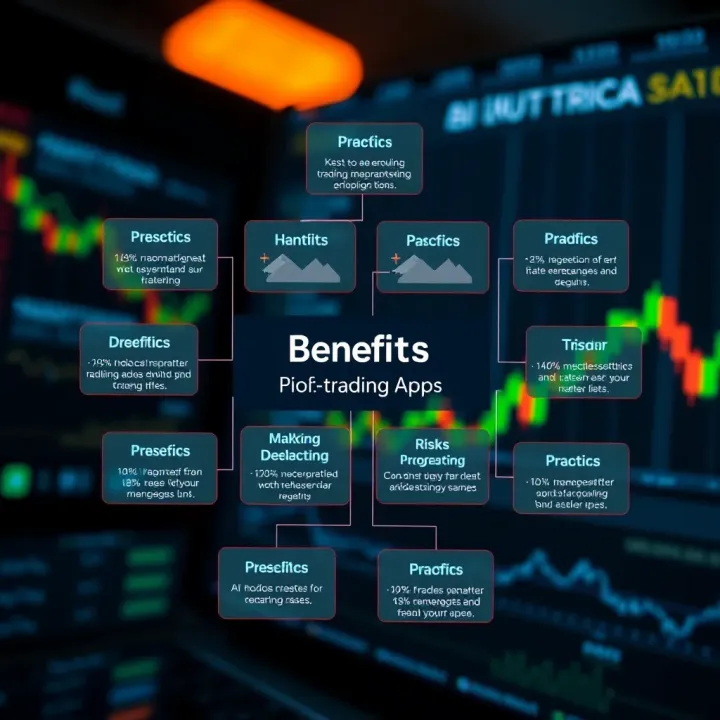 Diagram illustrating benefits and risks of AI trading apps for South African investors