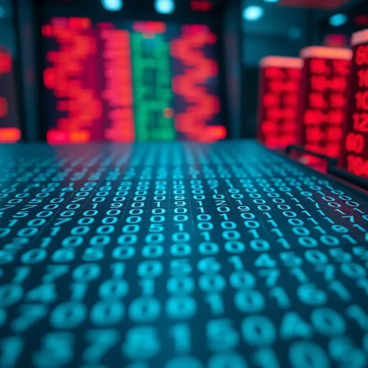 Example of a binary table used for data representation in digital systems