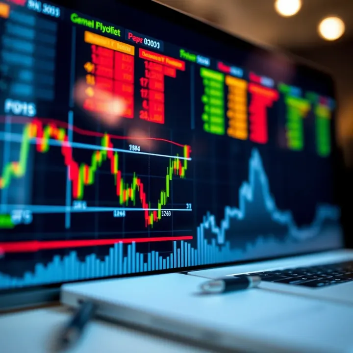 Forex Market Trends and Profit Potential Graph showing fluctuating forex market trends and profit potential